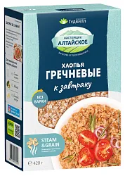 Гречневые хлопья ГУДВИЛЛ не требующие варки карт/уп 420г
