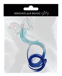 Заколка для волос МИЛОТА Бьютифул Герл голубая арт.25-XZ4533