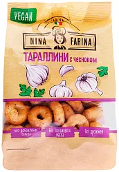 Тараллини НИНА ФАРИНА с чесноком 180г