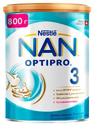 Детское молочко НЕСТЛЕ НАН 3 бзмж ж/б 800г
