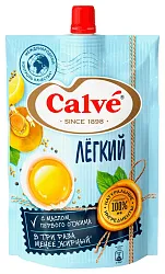 Майонез КАЛЬВЕ легкий д/пак 800г