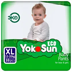 Подгузники-трусики ЙОКОСАН Эко 12-20кг 38шт