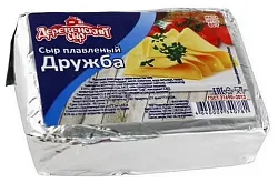 Сыр плавленый ДЕРЕВЕНСКИЙ СЫР Дружба бзмж 50% 80г