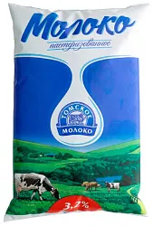 Молоко ТОМСКОЕ МОЛОКО пастер бзмж 3.2% п/пак 900г