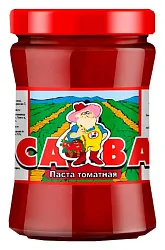 Томатная паста САВА ГОСТ 25% ст/б 250г