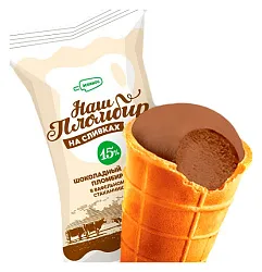 Мороженое ЭСКИМОС Наш пломбир на сливках шоколадный бзмж 85г