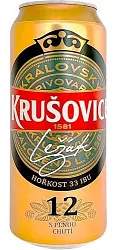 Пиво КРУШОВИЦЕ 12 светлое пастер 5% ж/б 0.5л