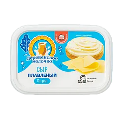 Сыр плавленый ДЕРЕВЕНСКОЕ МОЛОЧКО Гауда бзмж 35% 180г