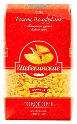 Мак.изделия ШЕБЕКИНСКИЕ Рожок полубублик №202 м/у 450г