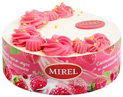 Торт МИРЕЛЬ Малиновый сметанник 650г