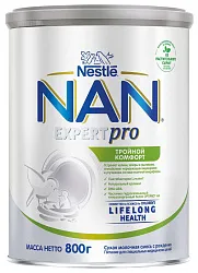 Смесь НЕСТЛЕ НАН Тройной комфорт бзмж ж/б 800г