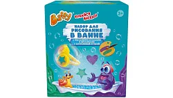 Набор для рисования в ванной БАФФИ мыльная краска CY 2шт штампы с деревянной ручкой 2шт