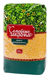 Пшено СЕМЕЙНЫЕ ЗАКРОМА шлифованное м/у 1500г