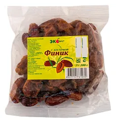 Финики ЭКОФРУТ с косточкой пэт 200г