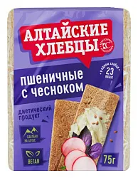 Хлебцы СЛАЙС Пшеничные с чесноком 75г