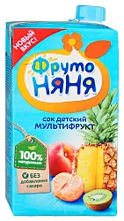 Сок ФРУТОНЯНЯ мультифрукт 0.5л