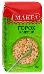 Горох МАКФА колотый м/у 800г