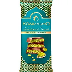 Шоколадная плита КОМИЛЬФО Дубайский стиль 176г