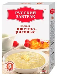 Пшенно-рисовые хлопья НАЦИОНАЛЬ русский завтрак карт/уп 400г