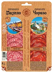 Колбаса ИНЕЙ Чоризо Милано нарезка с/к 100г