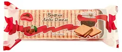 Вафли САРАТОВСКАЯ КФ Леди Джем со вкусом вишни 250г