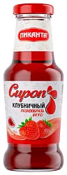 Сироп ПИКАНТА Клубничный ст/б 300г