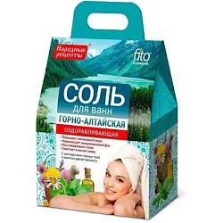 Соль для ванн ФИТО КОСМЕТИК Горно-Алтайская оздоравливающая 500г