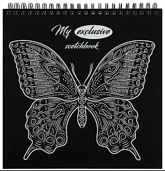 Скетчбук ПРОФ-ПРЕСС Бабочка 48л арт.120-8338