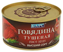 Говядина тушеная БАРС ж/б ключ 325г