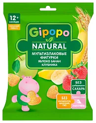 Фигурки ГИПОПО мультизлаковые с яблоком бананом и клубникой 21г