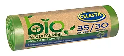 Мешки для мусора СЕЛЕСТА биоразлагающиеся 35л 30шт