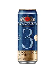 Пиво БАЛТИКА №3 классическое светлое 4.8% ж/б 0.45л