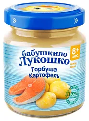 Пюре БАБУШКИНО ЛУКОШКО горбуша картофель ст/б 100г