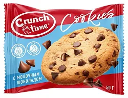 Печенье КРАНЧ ТАЙМ сдобное с кусочками шоколада 50г
