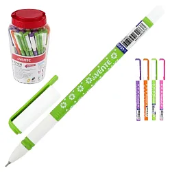 Ручка шариковая ДЕВЕНТЕ Цветочный синяя