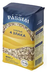 Хлопья ПАССИМ 4 злака м/у 400г