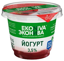 Йогурт ЭКОНИВА клубника бзмж 3% 250г