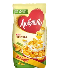 Хлопья ЛЮБЯТОВО Кукурузные 600г