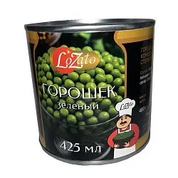 Горошек ЛОЗАТО зеленый ж/б 425мл
