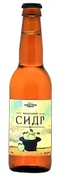 Сидр ВАСИЛЕОСТРОВСКАЯ ПИВОВАРНЯ Игристый п/сух 4.7% ст/б 0.33л
