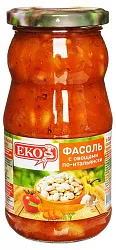 Фасоль ЭКО с овощами по-итальянски ст/б 510г