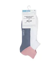 Носки женские КОНТЕ Актив бело-серые р.23 арт.19С-245СП