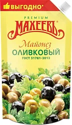 Майонез МАХЕЕВЪ Оливковый 50.5% д/пак 400мл
