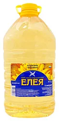 Масло подсолнечное ЕЛЕЯ нерафинированное пэт 5л