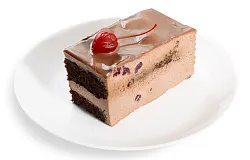 Пирожное муссовое шоколадно-вишневое