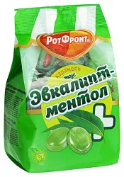 Карамель РОТ ФРОНТ со вкусом эвкалипта и ментола 200г
