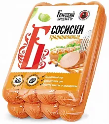 Сосиски БАРСКИЙ ПРОДУКТЪ Традиционные в/у 500г