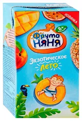 Сок ФРУТОНЯНЯ смесь фруктов неосветленный 0.2л
