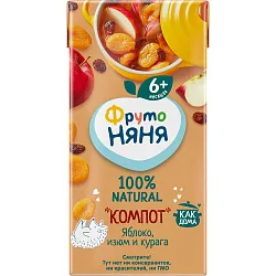 Компот ФРУТОНЯНЯ из сухофруктов 0.2л