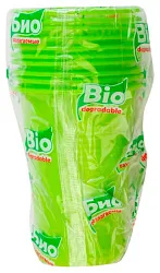 Стакан ФОПОС Био зеленый 200мл 10шт